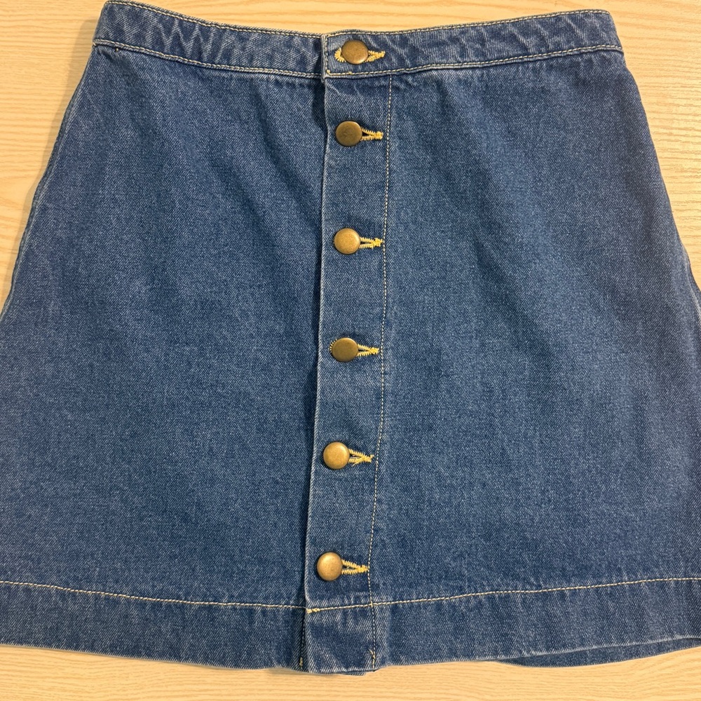 American Apparel Jean Skirt Size S